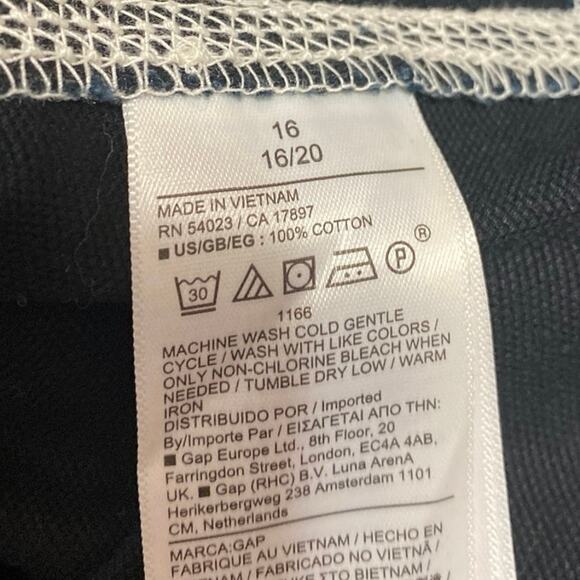 Gap Carpenter Women's Black High Waisted Wide Leg Baggy Trousers Pants Size 16 - Picture 6 of 6